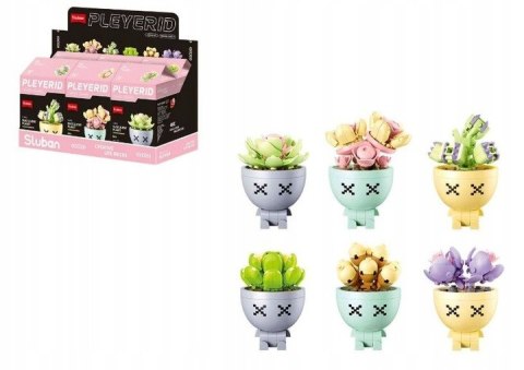 KLOCKI-SLUBAN KWIATY (6 SZT.=1 DISPLAY)