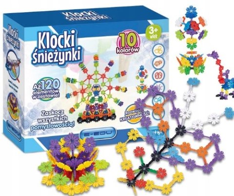 KLOCKI ŚNIEŻYNKI E-EDU 120EL.