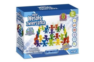 KLOCKI WESOŁE ZWIERZĄTKA E-EDU 45EL.