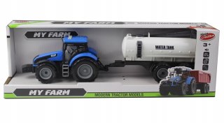 TRAKTOR Z NAPĘDEM+AKC 43CM MOJE RANCZO MC