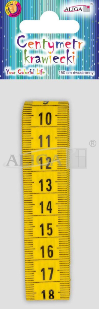 CENTYMETR KRAWIECKI DWUSTRONNY 150CM