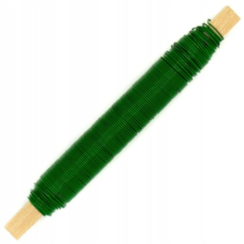 DRUT FLORYSTYCZNY ZIELONY 0,7MM/100G