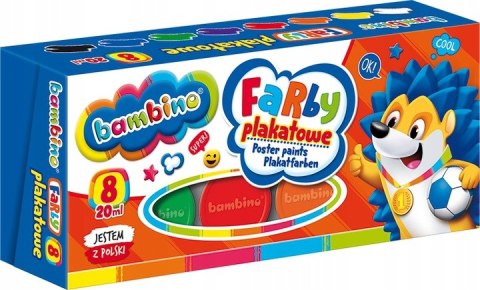 Farby plakatowe BAMBINO 8 kol 20 ml(5) Farby plakatowe BAMBINO 8 kol 20 ml(5)