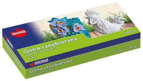 GLINA SAMOUTWARDZALNA 500G BIAŁA MONA GLINA SAMOUTWARDZALNA 500G BIAŁA MONA