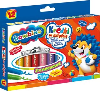 KREDKI W SZTYFCIE 12 kol. BAMBINO STANDARD