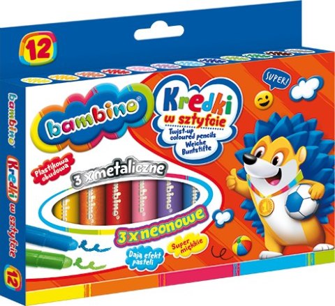 KREDKI W SZTYFCIE 12 kol. BAMBINO STANDARD KREDKI W SZTYFCIE 12 kol. BAMBINO STANDARD