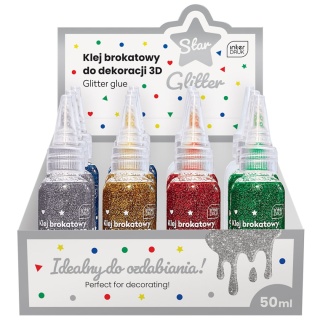 Klej brokatowy do dekor 3D 50ml STAR (12)