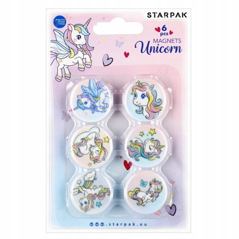 MAGNES KOL UNICORN 30MM 6SZT STK