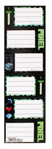 NAKLEJ NA ZESZYT PIXEL GAME STK PB A 25 25 2500 NAKLEJ NA ZESZYT PIXEL GAME STK PB A 25 25 2500
