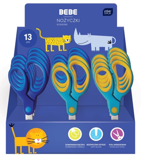 Nożyczki szkolne 13cm BB Kids 12szt