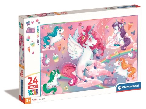 PUZZLE 24EL CLM 28525 MAXI UNICORNS PUD PUZZLE 24EL CLM 28525 MAXI UNICORNS PUD