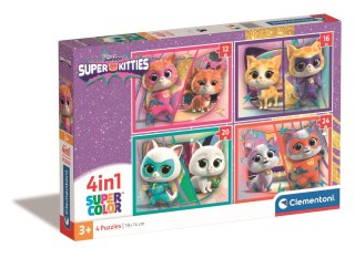 PUZZLE 4W1 CLM 21531 SUPER KITTIES PUD