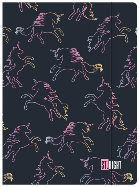 TECZKA Z GUMKY A4 300 g/m2 ST.RIGHT DREAM UNICORN TECZKA Z GUMKY A4 300 g/m2 ST.RIGHT DREAM UNICORN