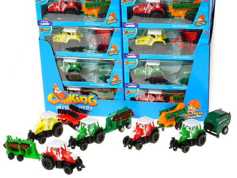 TRAKTOR Z PRZYCZEPĄ Z NAPĘDEM 41x31,5x27 ADAR TRAKTOR Z PRZYCZEPĄ Z NAPĘDEM 41x31,5x27 ADAR