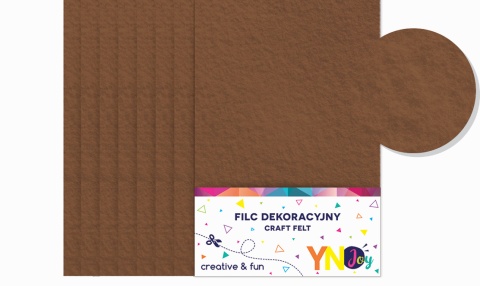 # YNJ FILC DEKORACYJNY BRĄZOWY KPL.8SZT