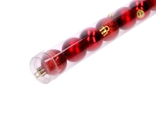 Bombki w tubie (16) czerwone