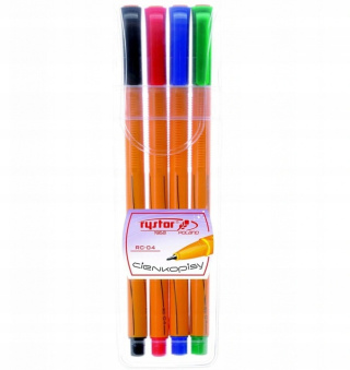 CIENKOPISY RYSTOR 4KOL. RC-04 ETUI