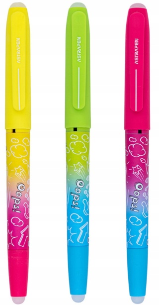 Długopis wymazywalny 0,6mm ASTRAPEN OOPS! NEON(36)