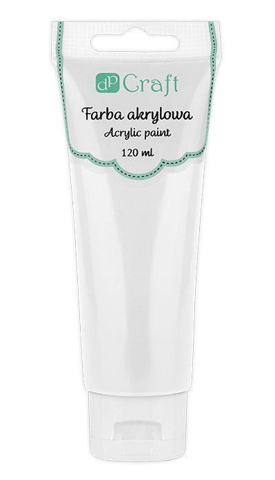 FARBA AKRYLOWA, 120 ML - TITANIUM WHITE