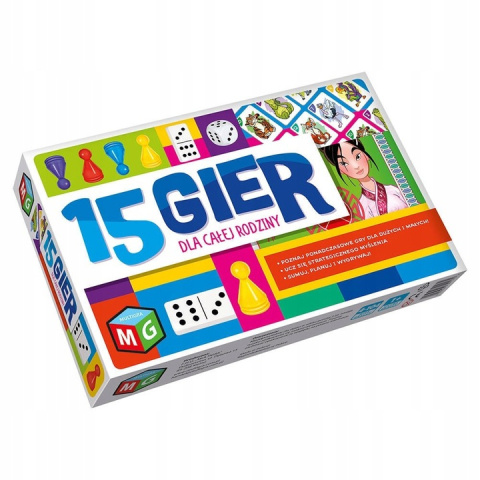 GRA DLA CAŁEJ RODZINY "15 GIER" MULTIGRA