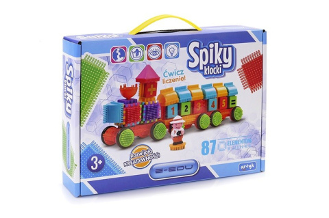 KLOCKI SPIKY POCIĄG 87 EL. 6 SZT/K KLOCKI SPIKY POCIĄG 87 EL. 6 SZT/K