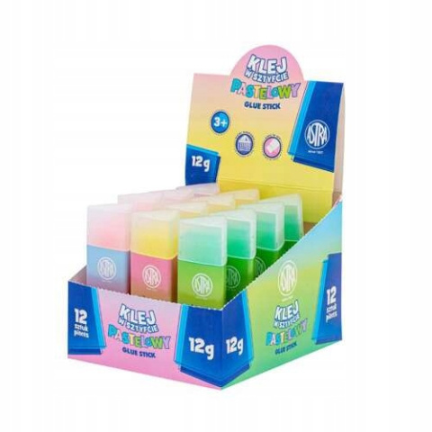 Klej w sztyfcie trójk. PVP ASTRA NEON 12 g - 12 sz Klej w sztyfcie trójk. PVP ASTRA NEON 12 g - 12 sz