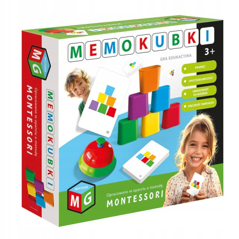 MONTESSORI - GRA EDUKACYJNA MEMOKUBKI MULTIGTRA