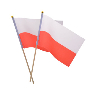 Materiałowa flaga na patyczku14x21 cm (2 szt.)