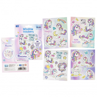 NAKLEJKI NA OKNO UNICORN 160X210 4K S-B STK