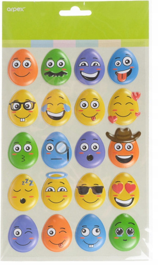 Naklejki pisanki buźki EMOTKI