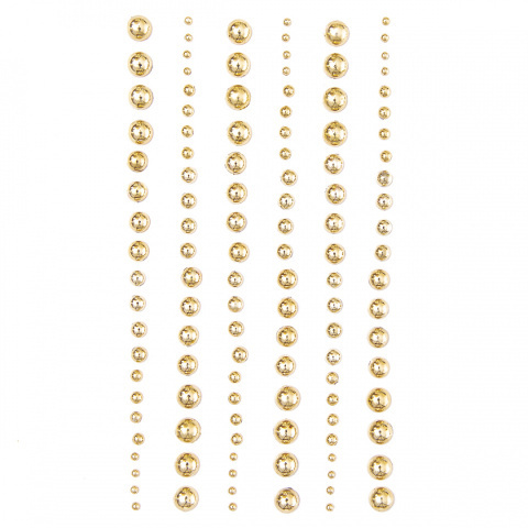PEREŁKI SAMOPRZYLEPNE MIX, 120 SZT. GOLD PEREŁKI SAMOPRZYLEPNE MIX, 120 SZT. GOLD