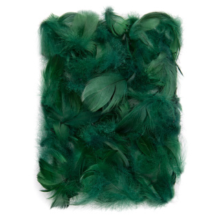 PIÓRKA 5-12 CM, 10 G CIEMNO ZIELONE