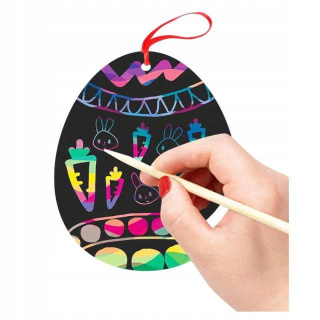 PISANKI (12) ZAWIESZKI- ZDRAPKI 3SZT