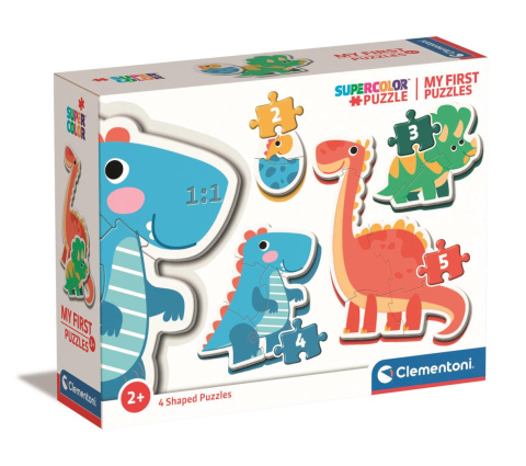 PUZZLE MOJE PIERWSZE 2,3,4,5EL CLM DINOZAURY PUD