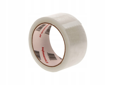 TAŚMA PAKOWA CICHA BEZBARWNA (6) 48mm/60m NADRUK