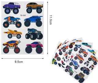 TATUAŻE AUTA 12x10 BLISTER(100)
