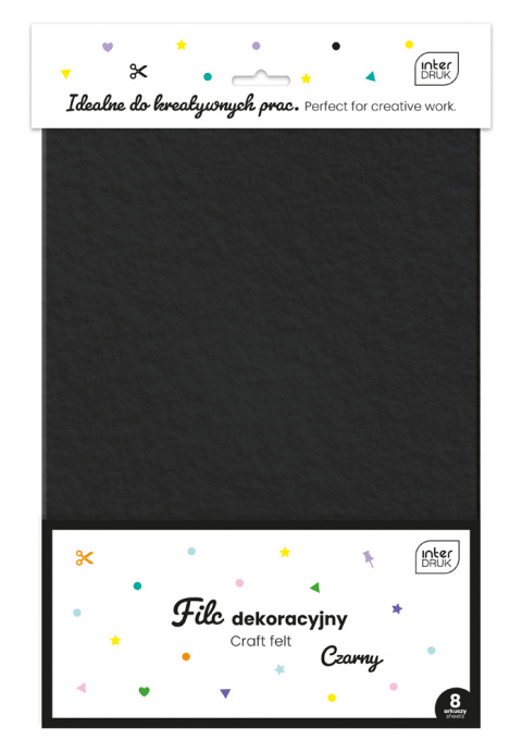 YNJ FILC DEKORACYJNY CZARNY 1szt YNJ FILC DEKORACYJNY CZARNY 1szt